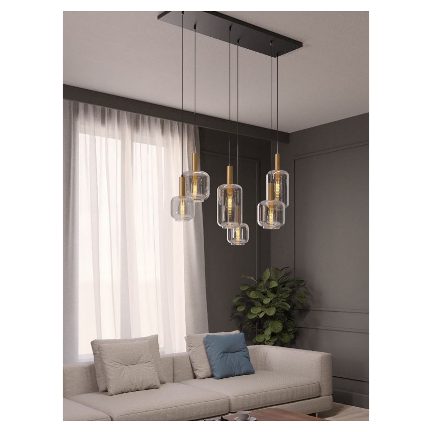 Redo 01-3215 - Chandelier on a string BRINA 6xE27/23W/230V