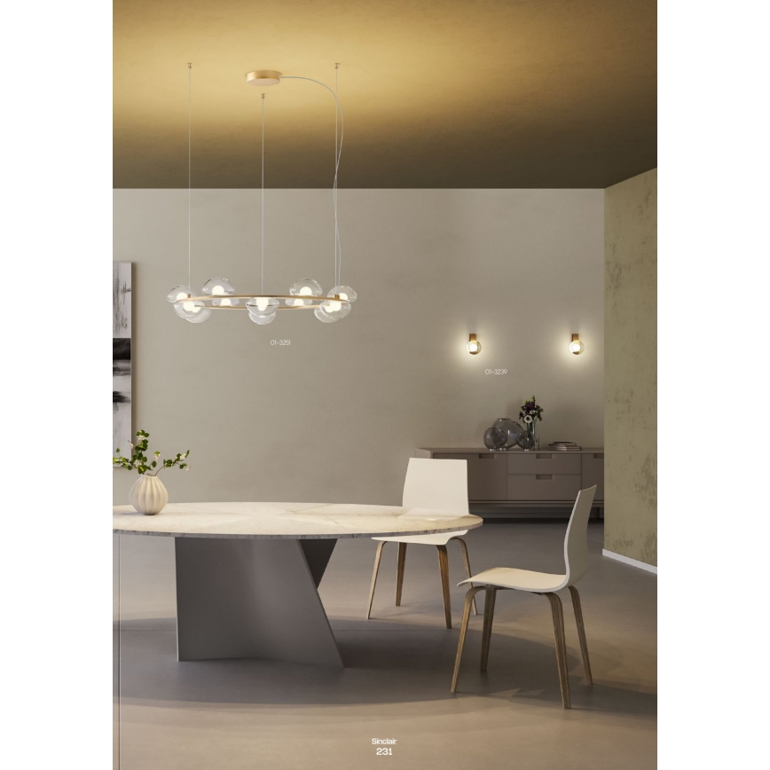 Redo 01-3240 - LED Wall light SINCLAIR LED/6,5W/230V CRI 93 IP21 black