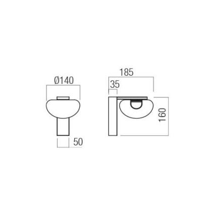 Redo 01-3241 - LED Wall light SINCLAIR LED/6,5W/230V CRI 93 IP21 gold