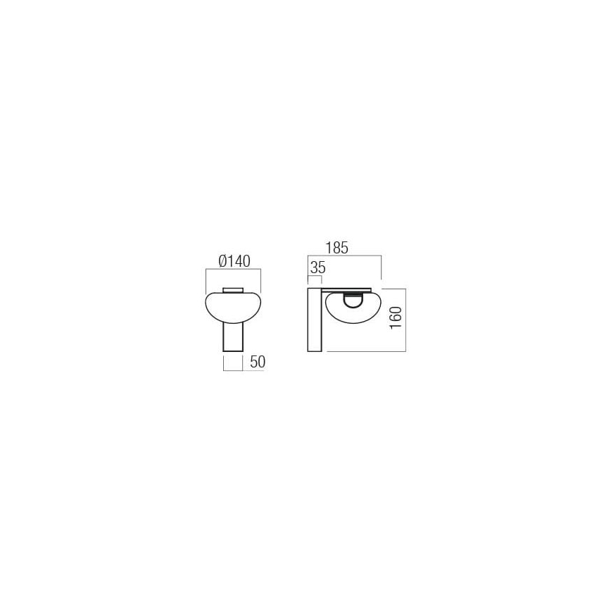 Redo 01-3241 - LED Wall light SINCLAIR LED/6,5W/230V CRI 93 IP21 gold