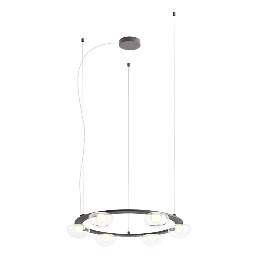 Redo 01-3248- LED Dimmable chandelier on a string SINCLAIR LED/37,2W/230V CRI 93 IP21 black