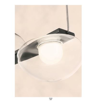 Redo 01-3248- LED Dimmable chandelier on a string SINCLAIR LED/37,2W/230V CRI 93 IP21 black