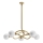 Redo 01-3258 - CONFUSIO rod-mounted chandelier 5xE14/28W/230V Ø 96 cm, gold