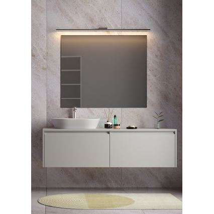 Redo 01-3276 - ASTON LED Bathroom Mirror Light LED/24W/230V 3000/4000K 120 cm CRI 90 IP44 Black