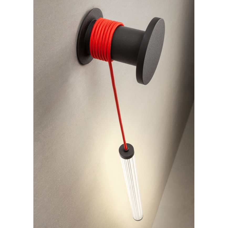 Redo 01-3302 - SWING Dimmable LED Wall Light, 9W/230V, 3000/4000K, CRI 90, Black