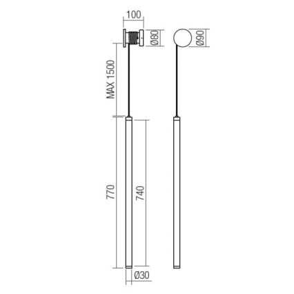Redo 01-3303 - Dimmable LED Wall Lamp SWING LED/16W/230V 3000/4000K CRI 90 White