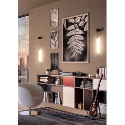 Redo 01-3304 - SWING Dimmable LED Wall Lamp LED/16W/230V 3000/4000K CRI 90 Black