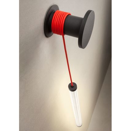 Redo 01-3304 - SWING Dimmable LED Wall Lamp LED/16W/230V 3000/4000K CRI 90 Black