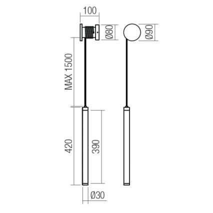 Redo 01-3361 - SWING Dimmable LED Wall Light LED/9W/230V 3000/4000K CRI 90 White