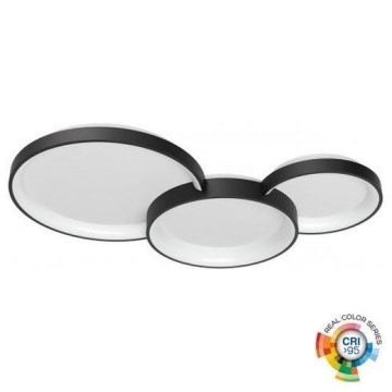Redo 01-3375 - LED Dimmable ceiling light COMBI LED/72W/230V 3000/4000/6000K CRI98 black