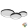 Redo 01-3375 - LED Dimmable ceiling light COMBI LED/72W/230V 3000/4000/6000K CRI98 black