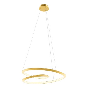 Redo 01-3377 - STORM LED Dimmable Cable Pendant Lamp, 60W, 230V, 3000/4000/6000K, CRI 90, Ø 80 cm, Gold