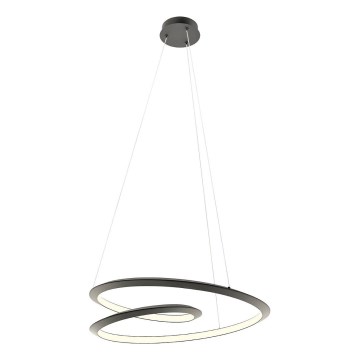 Redo 01-3378 - STORM dimmable LED cable pendant LED/60W/230V 3000/4000/6000K CRI 90 Ø 80 cm black