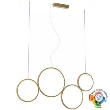 Redo 01-3383 - LED Dimmable chandelier on a string ATHENA LED/40W/230V 3000/4000/6000K CRI98 gold