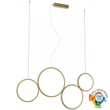 Redo 01-3383 - LED Dimmable chandelier on a string ATHENA LED/40W/230V 3000/4000/6000K CRI98 gold