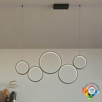 Redo 01-3384 - LED Dimmable chandelier on a string ATHENA LED/40W/230V 3000/4000/6000K CRI98 black