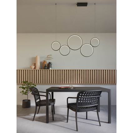 Redo 01-3384 - LED Dimmable chandelier on a string ATHENA LED/40W/230V 3000/4000/6000K CRI98 black
