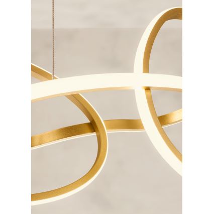 Redo 01-3392 - BIAS LED/120W/230V Dimmable Cable-Suspended Pendant 3000/4500/6500K CRI 90 Gold