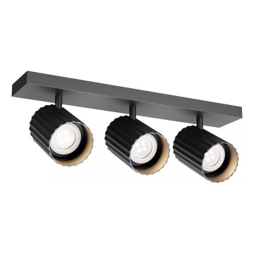 Redo 01-3406 - DELPHI 3xGU10/7W/230V black spotlight