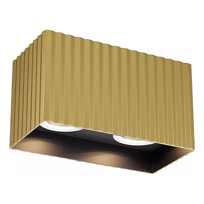 Redo 01-3411 - DELPHI spotlight 2xGU10/7W/230V 16.1x8.1 cm gold