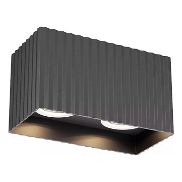 Redo 01-3412 - DELPHI Spotlight 2xGU10/7W/230V 16.1x8.1 cm Black