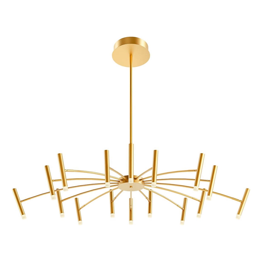 Redo 01-3450 - RAYEN LED Dimmable Rod-Mounted Pendant, 80 W, 230 V, CRI 90, Gold