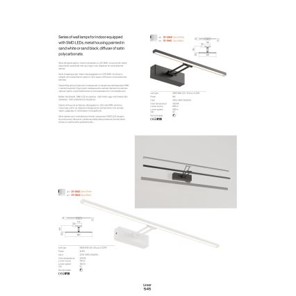 Redo 01-3460 - LED Picture light LINEAR LED/8W/230V 35 cm CRI 92 white