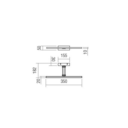 Redo 01-3460 - LED Picture light LINEAR LED/8W/230V 35 cm CRI 92 white