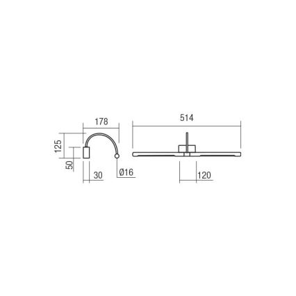 Redo 01-3466 - LED Picture light KENDO LED/11W/230V 51,4 cm CRI 92 white
