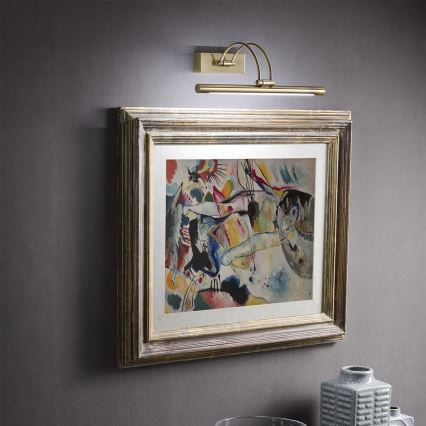 Redo 01-3472 - LED Picture light IKON LED/7,3W/230V 29,5 cm CRI 92 brass