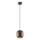 Redo 01-3479 - Chandelier on a string BOOM 1xGU10/10W/230V d. 12 cm brown