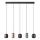 Redo 01-3481 - Chandelier on a string BOOM 5xGU10/10W/230V black/green/brown