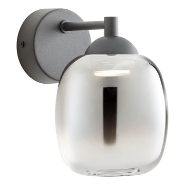 Redo 01-3483 - KHADI LED Wall Lamp LED/6W/230V CRI 90 Black/Smoked