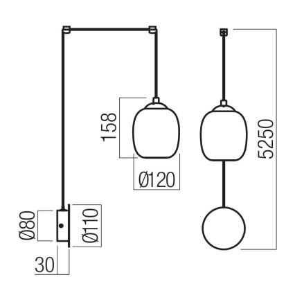 Redo 01-3484 - KHADI LED Wall Lamp LED/6W/230V CRI 90 diam. 12 cm black/smoked