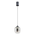 Redo 01-3486 - KHADI LED cable pendant LED/6W/230V CRI 90 Ø 12 cm black/smoke