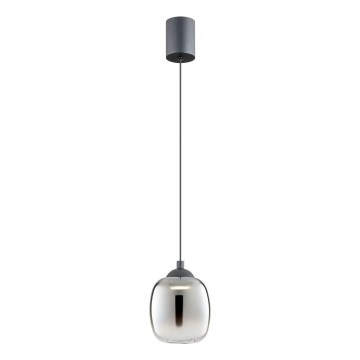 Redo 01-3486 - KHADI LED cable pendant LED/6W/230V CRI 90 Ø 12 cm black/smoke