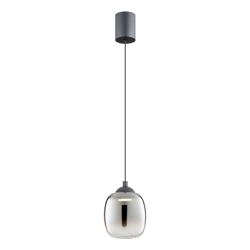 Redo 01-3486 - KHADI LED cable pendant LED/6W/230V CRI 90 Ø 12 cm black/smoke