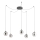 Redo 01-3487 - KHADI LED Dimmable Cable Pendant 5xLED/5.2W/230V CRI 90, spider-style, black/smoked glass