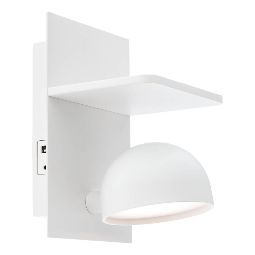 Redo 01-3491 - LED Wall spotlight SEIBI LED/7W/230V USB CRI 90 white