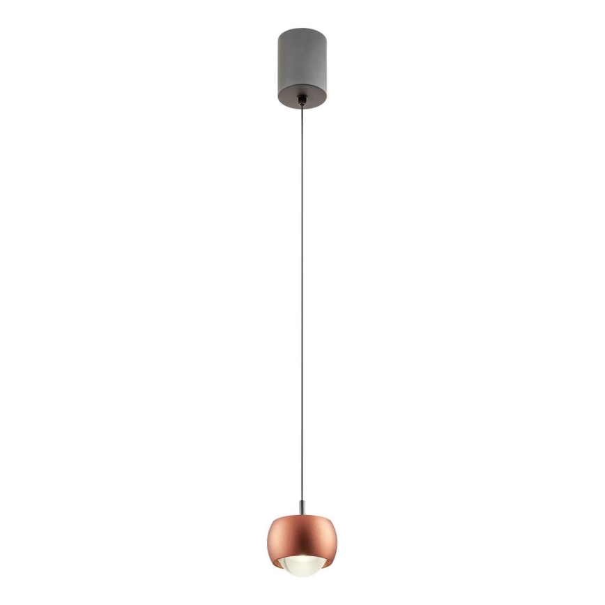 Redo 01-3548 - LED Chandelier on a string AVES LED/12W/230V d. 9,6 cm CRI 90 copper