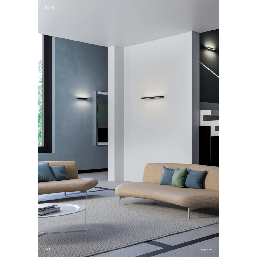 Redo 01-3553 - LED Wall light SEED LED/15W/230V black