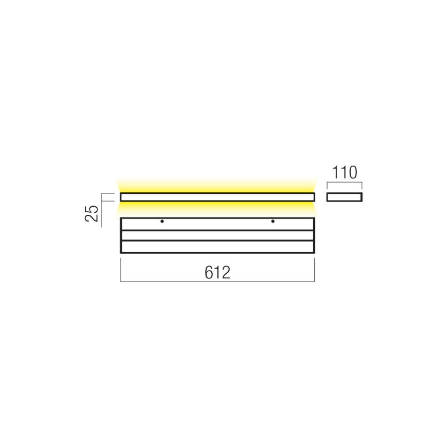 Redo 01-3554 - LED Wall light SEED LED/30W/230V white