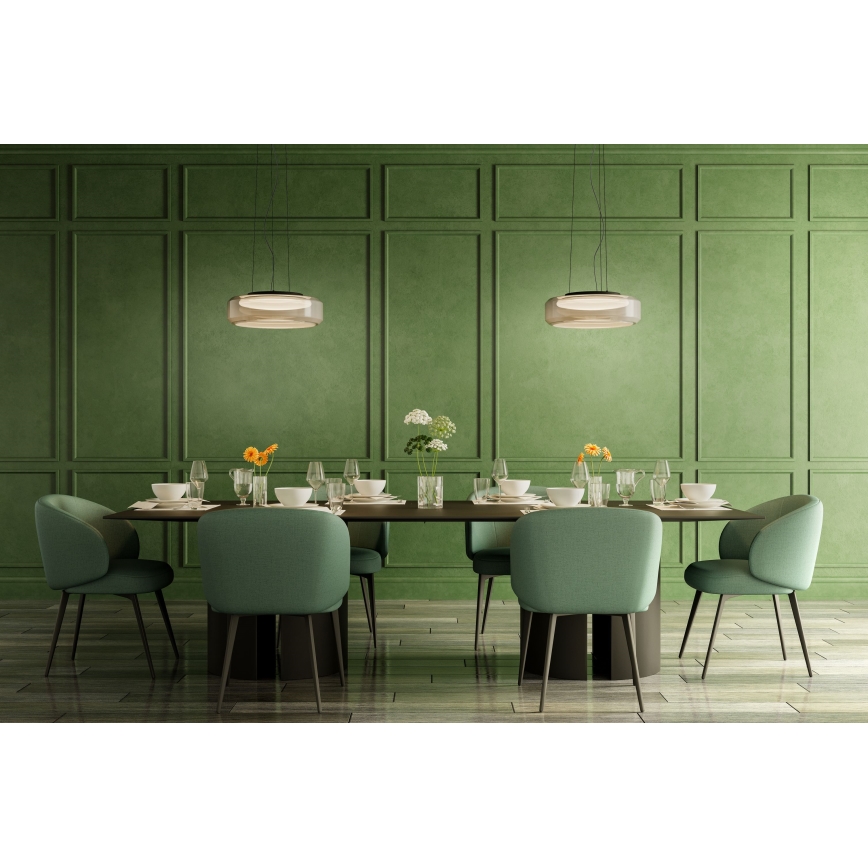 Redo 01-3592 - LED Chandelier on a string SOLERA LED/36W/230V d. 45 cm CRI 93 3000/4000K grey