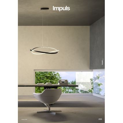 Redo 01-3617 - IMPULS LED Dimmable Cable Pendant, 38W/230V, Black