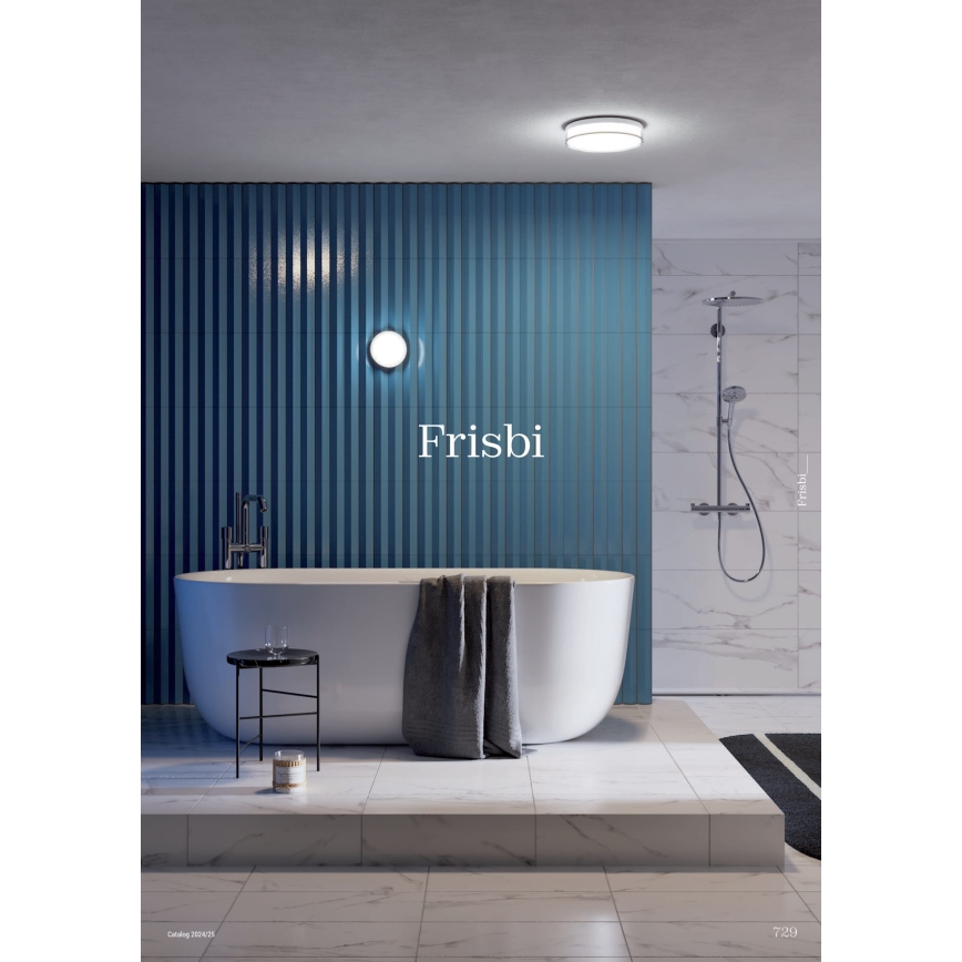 Redo 01-3733 - LED Bathroom ceiling light FRISBI LED/8W/230V d. 15 cm CRI 90 IP44 black