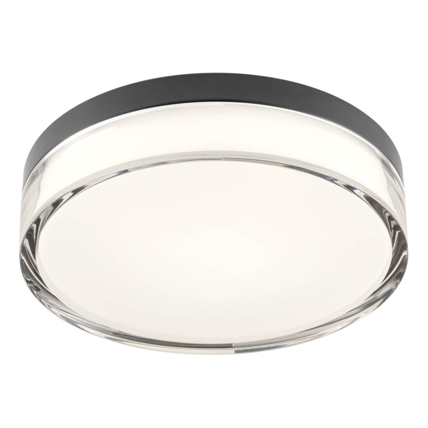 Redo 01-3735 - LED Bathroom ceiling light FRISBI LED/12W/230V d. 23 cm CRI 90 3000/4000K IP44 black