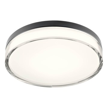 Redo 01-3736 - LED Bathroom ceiling light FRISBI LED/18W/230V d. 28 cm CRI 90 3000/4000K IP44 black