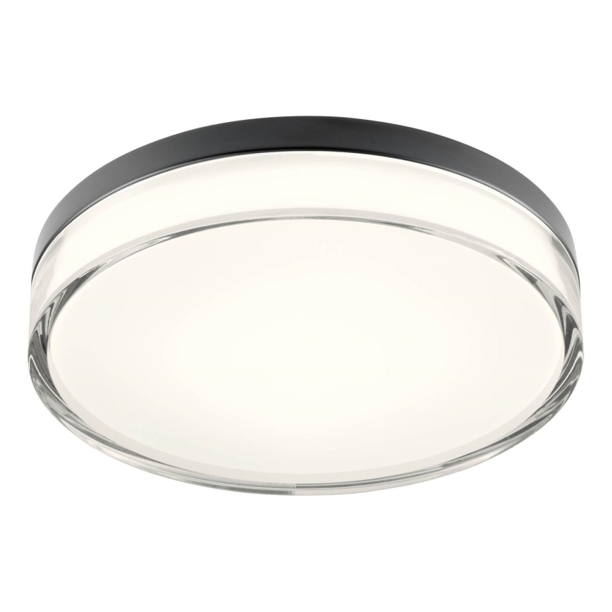 Redo 01-3736 - LED Bathroom ceiling light FRISBI LED/18W/230V d. 28 cm CRI 90 3000/4000K IP44 black