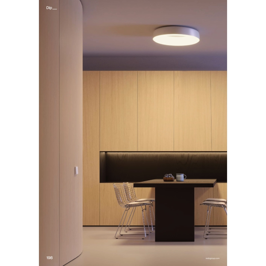 Redo 01-3940 - LED Ceiling Light DIP LED/30W/230V 2700/3000/4000/5000/6500K CRI 90 Ø 48.6 cm White