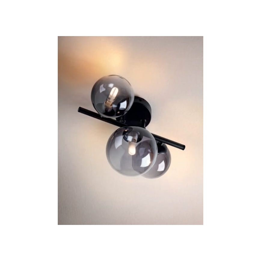 Redo 01-3988 - Surface-mounted chandelier ASTRA 3xG9/8W/230V black